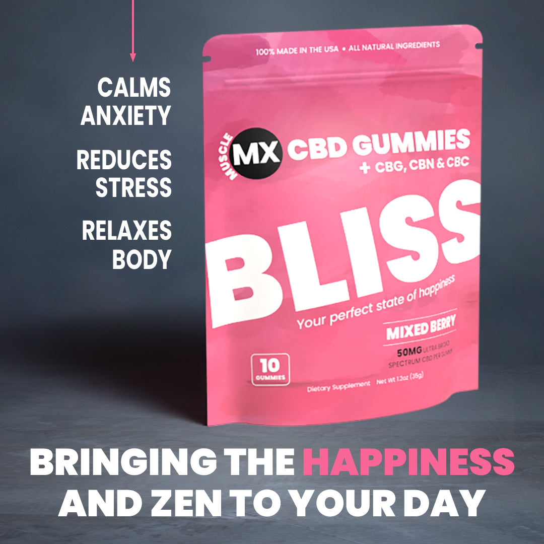 Bliss CBD Gummies 50MG - 10 Count Pouch