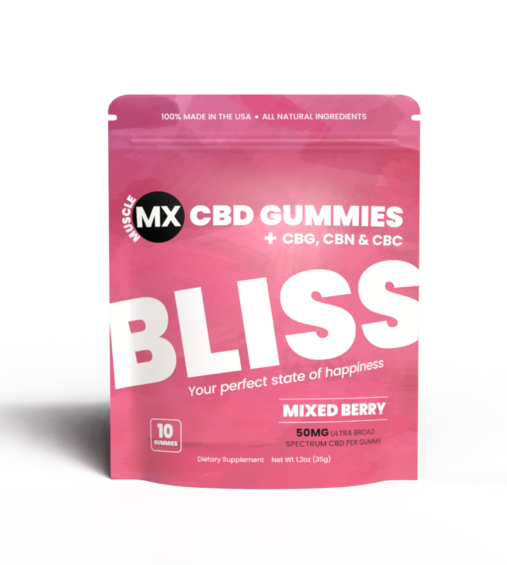 Bliss CBD Gummies 50MG - 10 Count Pouch