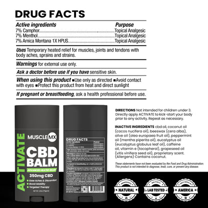 Activate CBD Balm 350 MG