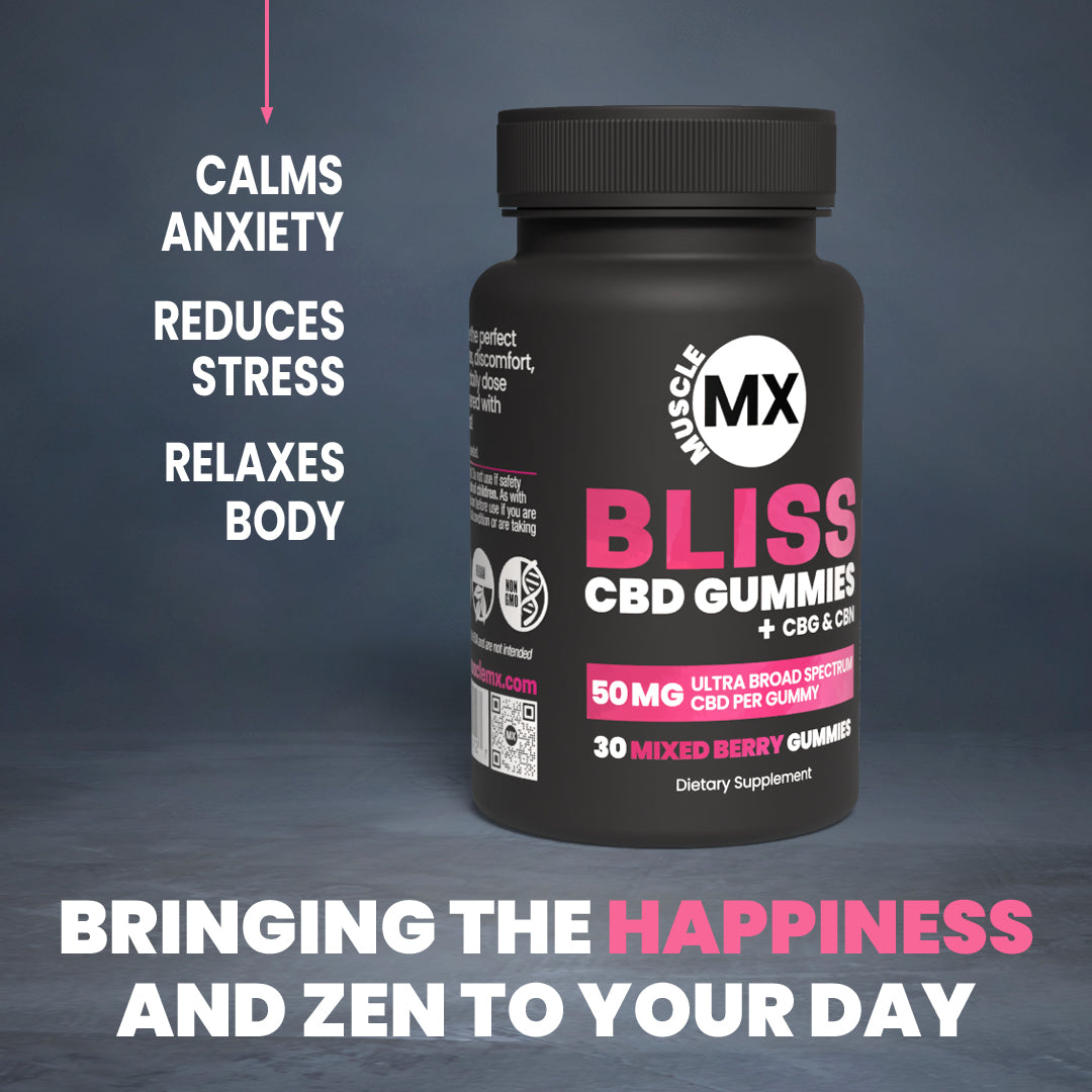 Bliss CBD Gummies 50MG - 30 Count Bottle