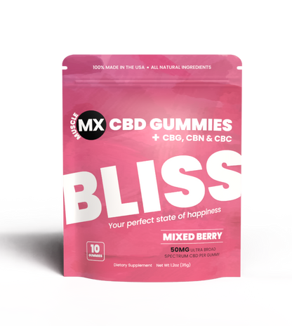 Bliss CBD Gummies 50MG - 10 Count Pouch