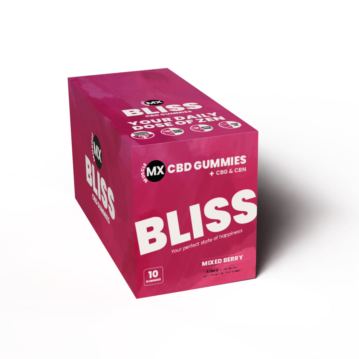 Bliss CBD Gummies 50MG - 10 Count Pouch