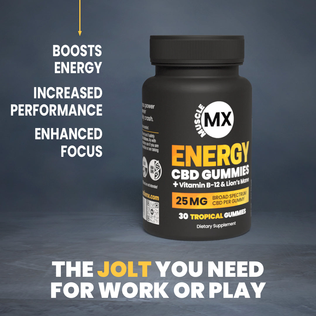 Energy CBD Gummies 25 MG - 30 Count Bottle