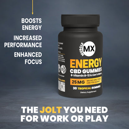 Energy CBD Gummies 25 MG - 30 Count Bottle
