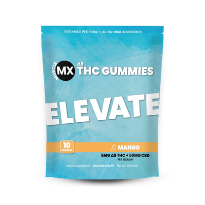 Elevate Delta 9 THC Gummies - 5MG - Mango