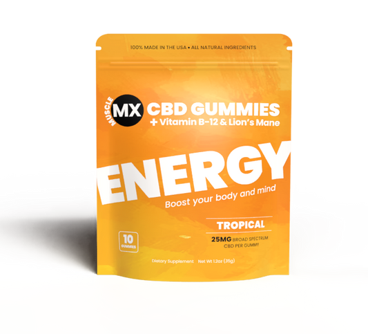 Energy CBD Gummies 25 MG - 10 Count Pouch