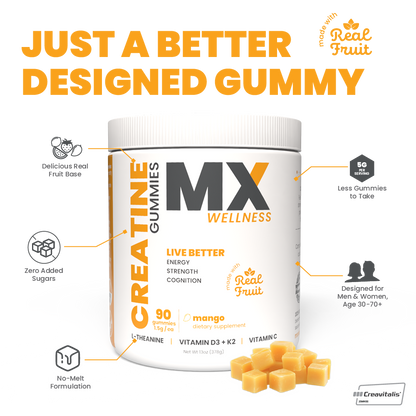 MX Wellness Creatine Gummies - Mango