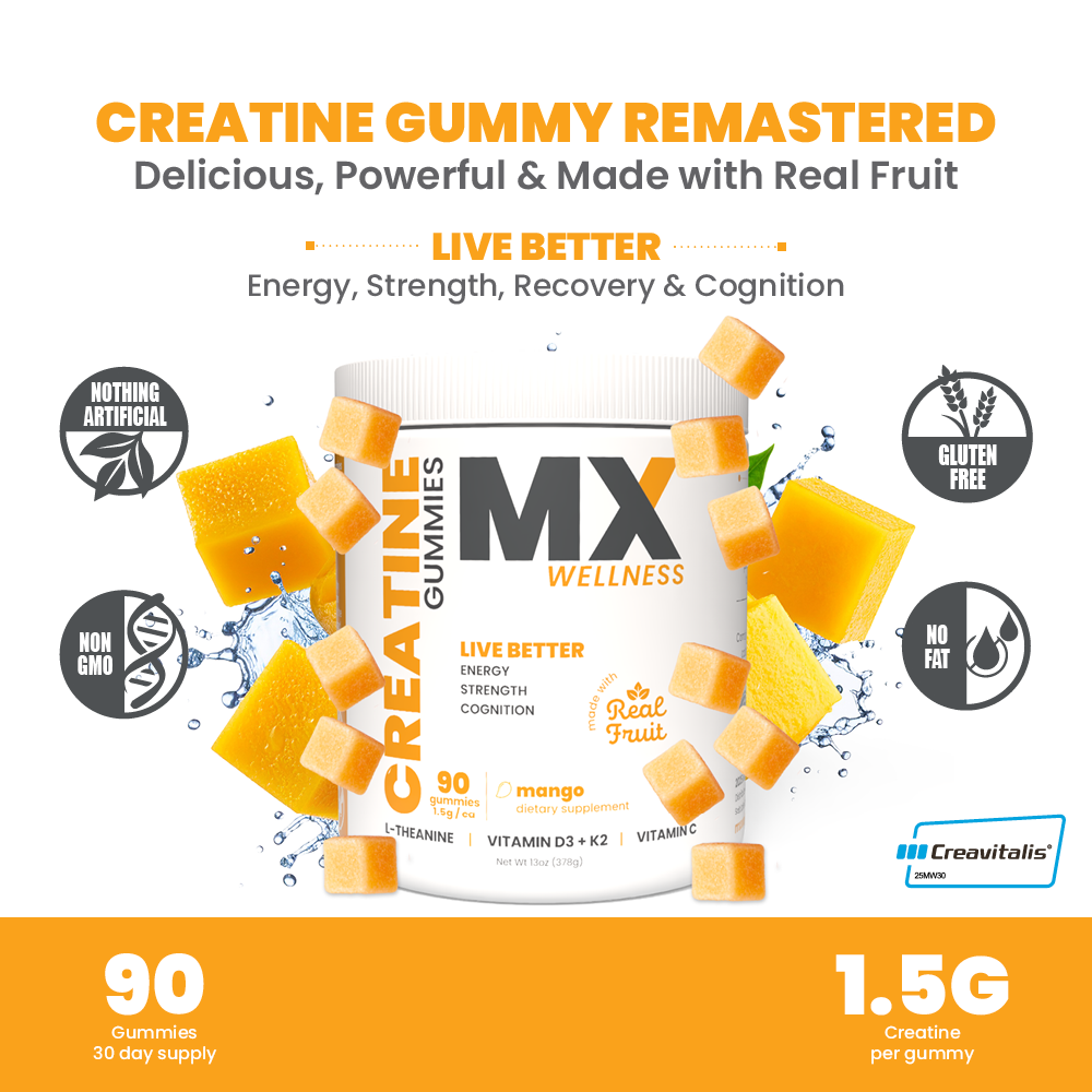 MX Wellness Creatine Gummies - Mango
