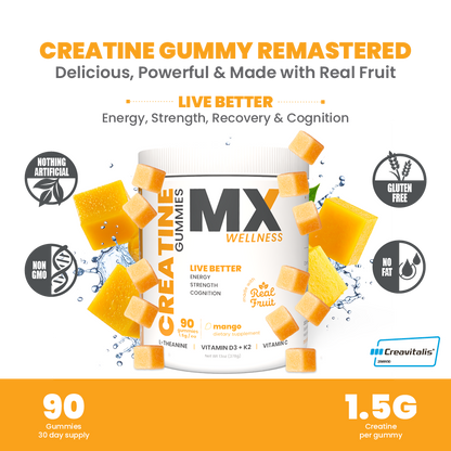 MX Wellness Creatine Gummies - Mango