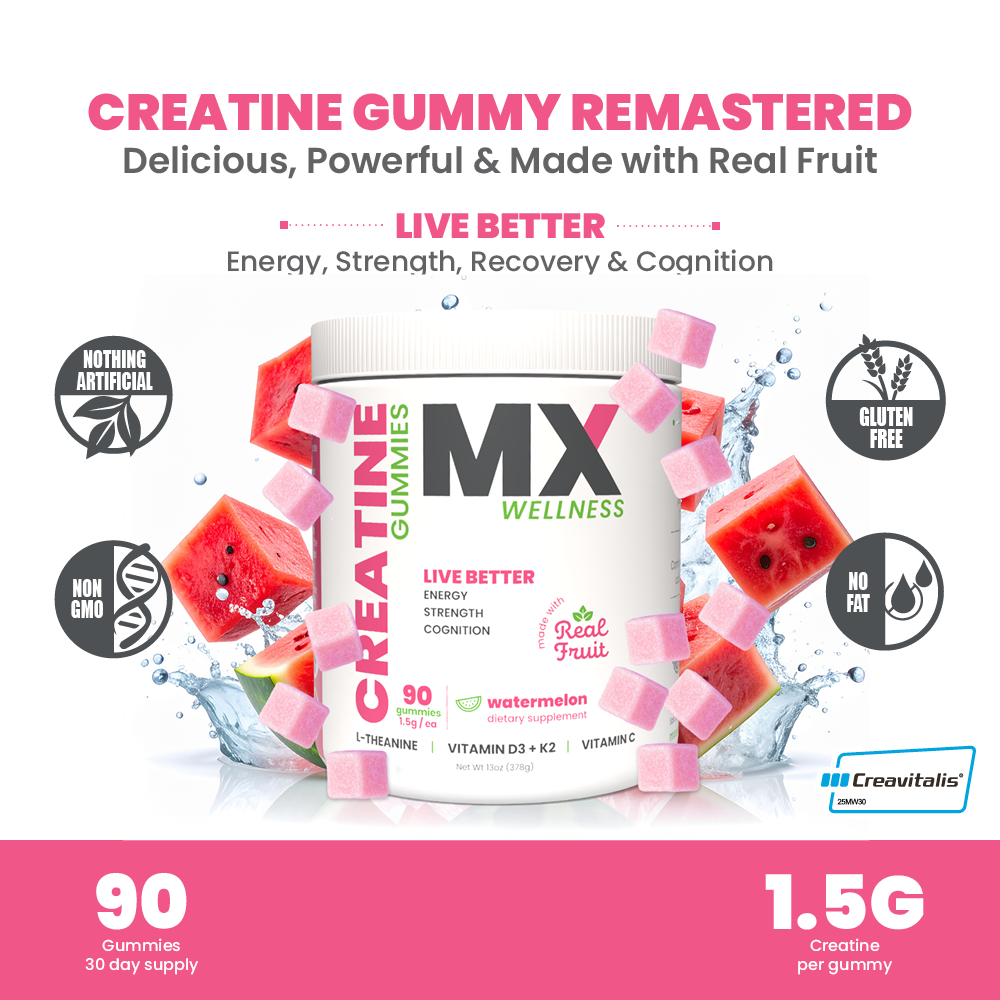 MX Wellness Creatine Gummies - Watermelon