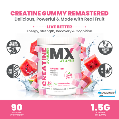 MX Wellness Creatine Gummies - Watermelon