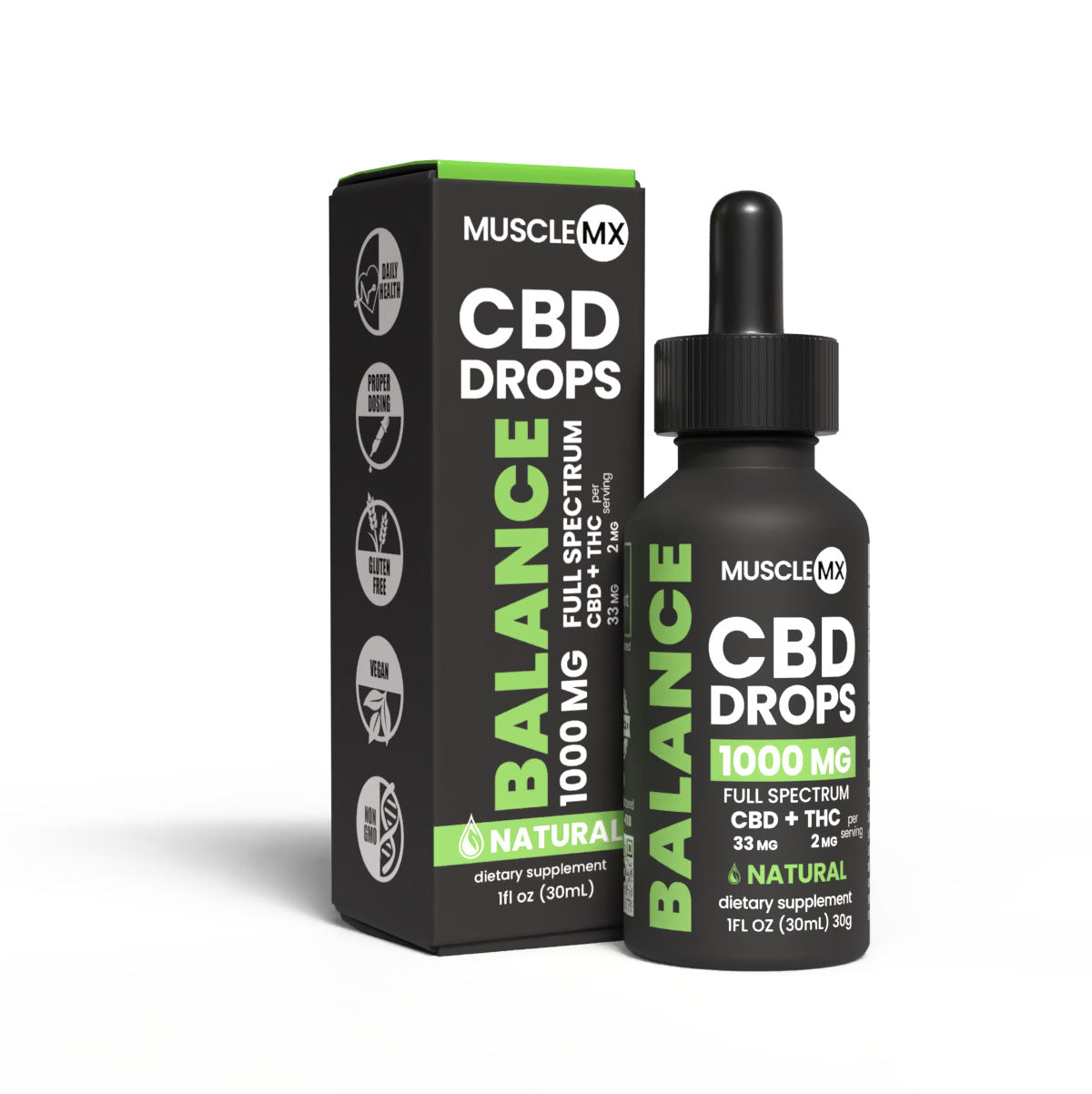 Balance CBD Drops - 1000MG - Natural