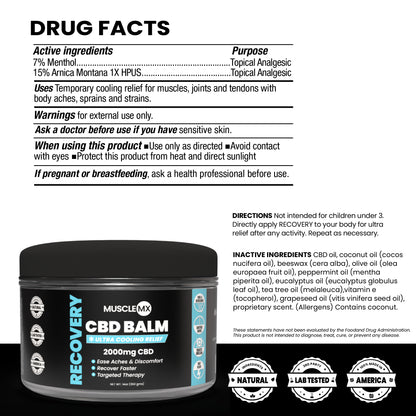 Recovery CBD Balm 2000 MG
