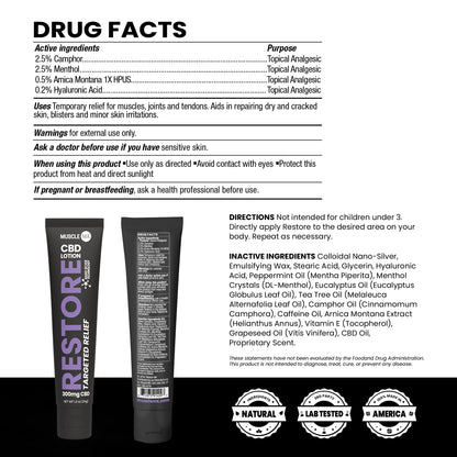 Restore CBD Lotion 300 MG