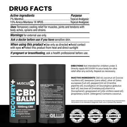 Recovery CBD Balm 1000 MG