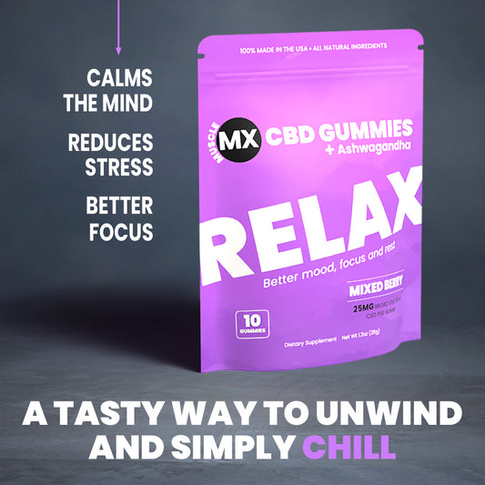 Relax CBD Gummies 25 MG - 30 Count Bottle