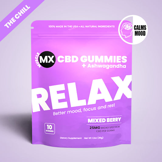 Relax CBD Gummies 25 MG - 10 Count Pouch